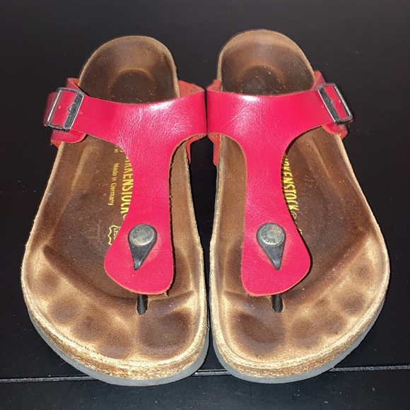 Birkenstock Shoes - Birkenstock Red Thongs
